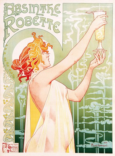 Reklamní plakát na Absinthe Robette od Unbekannter Künstler
