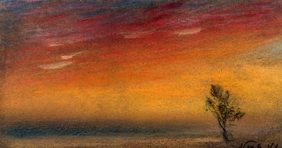 Dosvit způsobený erupcí Krakatoa, 9. listopadu 1883 od Unbekannter Künstler