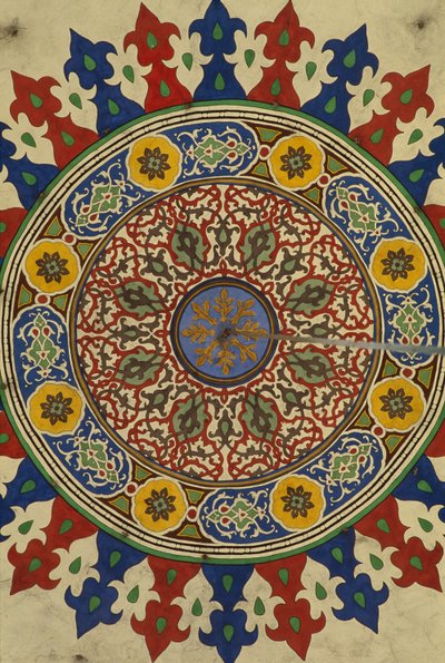 Madrasa Al-Adiliyah, kupole, výzdoba (foto) od Hippolyte Lalaise Devéria