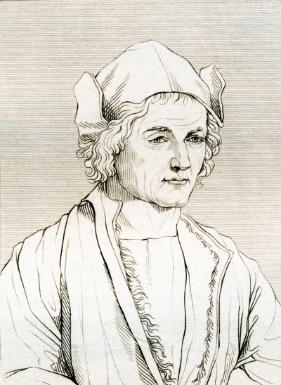 Otec Albrechta Dürera podle malby od Albrechta Dürera v roce 1497 z „Historické galerie portrétů a maleb“, vydané v roce 1808 od Unbekannt