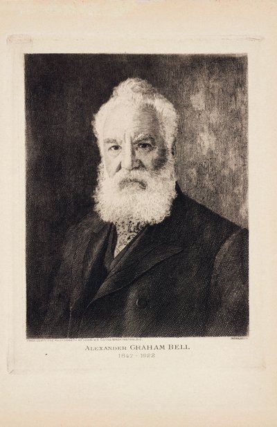 Alexander Graham Bell, vynálezce a průkopník telefonu narozený ve Skotsku od Unbekannt