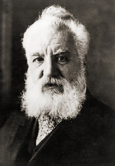 Alexander Graham Bell, asi 1920 (čb fotografie) od Unbekannter Künstler