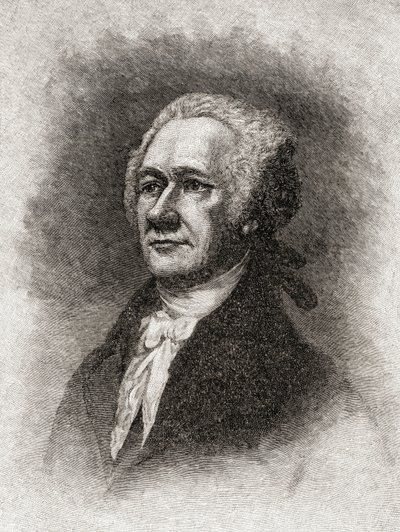 Alexander Hamilton od Unbekannter Künstler