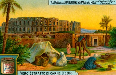 Amfiteátr v El Djem, Tunisko. od Unbekannter Künstler