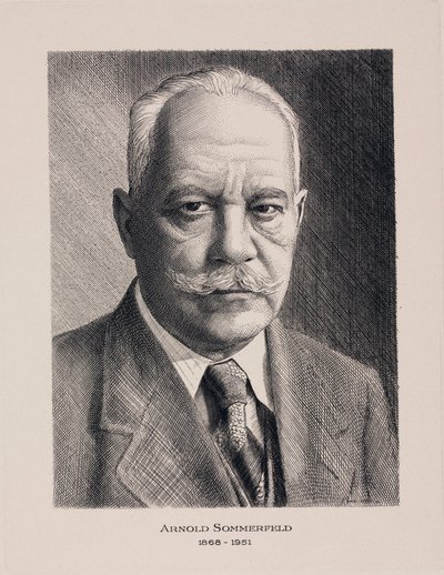 Arnold Sommerfeld, německý fyzik, c1930 od Unbekannt