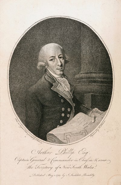 Arthur Phillip, britský námořní velitel, c 1789 od Unbekannt