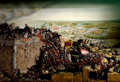 Rakousko-turecká válka v roce 1683 (model diorámy) od Unbekannter Künstler