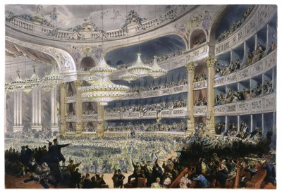 Bal v Paříži, cca 1870 (litografie) od Unbekannter Künstler