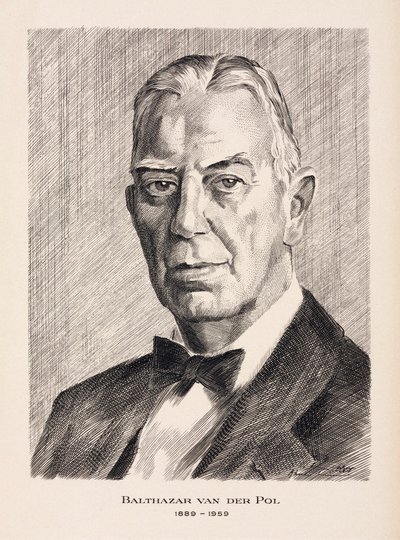 Balthazar van der Pol, holandský elektrotechnik, c 1930 od Unbekannt