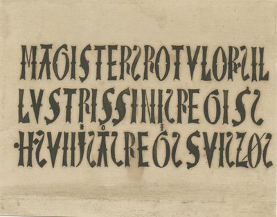 Barton under Needwood Church - nápisy: inkoustová faksimile a [?18. století] od Unbekannt