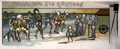 Plážová idyla u Rontgenu, kolem roku 1900 (ilustrace) od Unbekannter Künstler