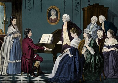 Beethoven hraje na Wolfgang Amadeus Mozart 