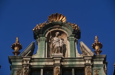 Belgie, Brusel, Grand Place, architektonický detail od Benjamin Baud