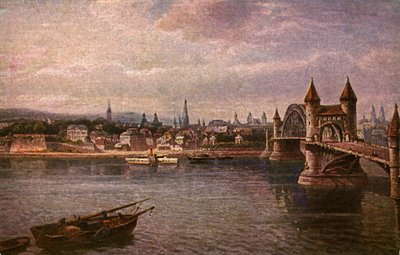 Bonn, Německo: Starý most přes Rýn (Alte Rheinbrücke) od Unbekannter Künstler