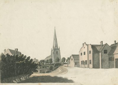 Brewood Gymnázium: kresba barevným perem, nd [?19. století] od Unbekannt