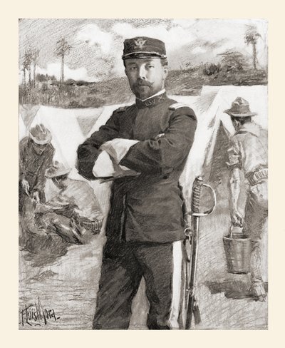 Brigádní generál Frederick Funston z 20. Kansas Volunteers těsně po svém povýšení za statečnost Frederick N. Funston od Unbekannt