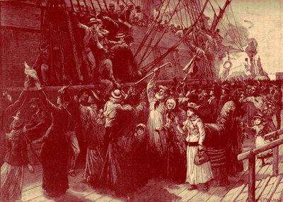 Britská emigrantská loď do kolonií - konec 19. století od Unbekannter Künstler