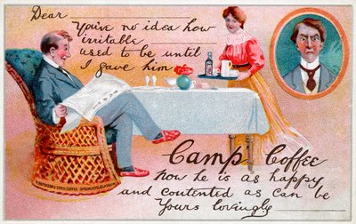Camp Coffee - reklama, cca 1920 od Unbekannter Künstler