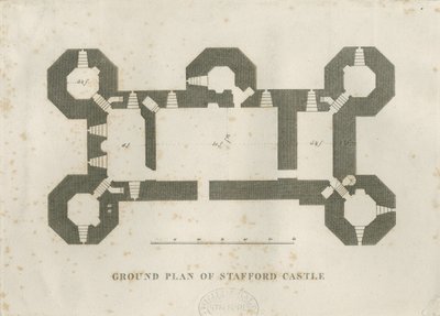 Castle Church - Stafford Castle: rytina a [19. století] od Unbekannt
