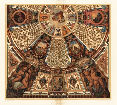 Stropní malba v galerii Uffizi ve Florencii od Unbekannter Künstler