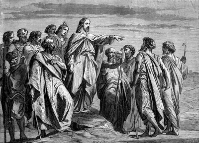 Kristus vysílá apoštoly - Bible od Unbekannter Künstler