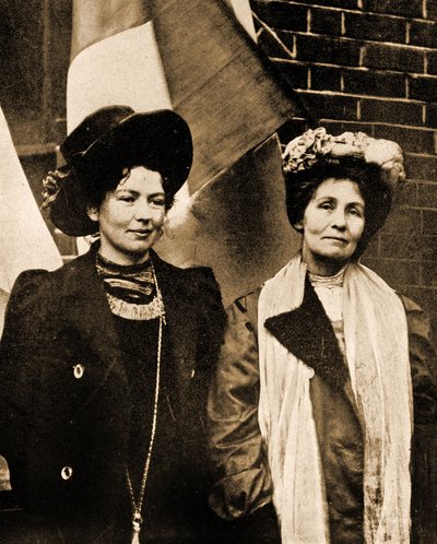 Christabel a Emmeline Pankhurstovy (foto) od Unbekannter Künstler