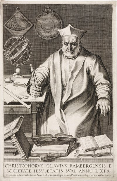 Christopher Clavius, německý jezuitský kněz a matematik od Unbekannt