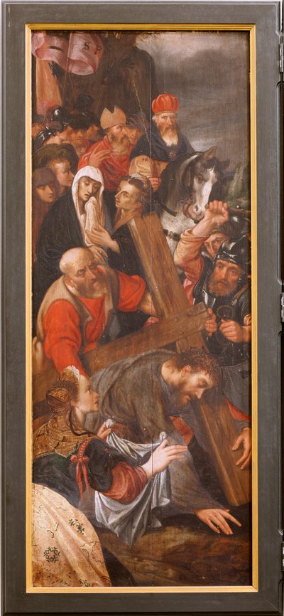 Kostel (Eglise Saint-Martin). Interiér. Triptich. Ukřižování. od Unbekannter Künstler