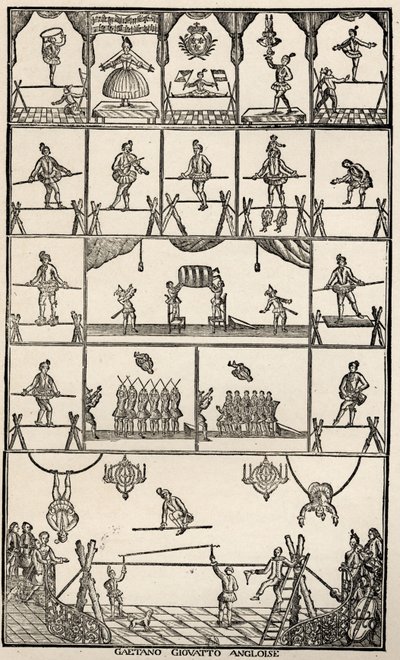 Cirkus a balancování od Unbekannter Künstler