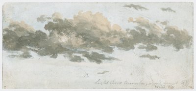 Cirrocumulus, studie mraků, cca 1803-1811 od Unbekannter Künstler