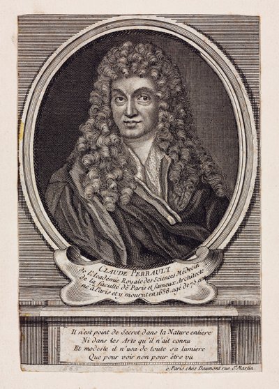 Claude Perrault, francouzský architekt, vědec a lékař, c 1660 od Unbekannt