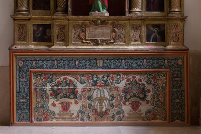 Kolegiátní kostel. Interiér. Severní ulička. Oltář (San Jose). Antependium. Olej na dřevě. 18. století. od Unbekannt
