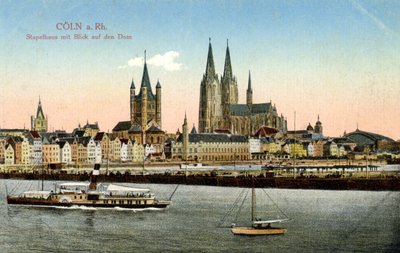Kolín nad Rýnem Německo počátek 20. století (pohlednice) od Unbekannter Künstler