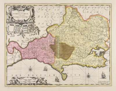 Comitatus Dorcestria vulgo anglice Dorset Shire od Unbekannter Künstler