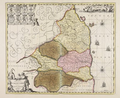 Comitatus Northumbria vernacule Northumberland od Unbekannter Künstler