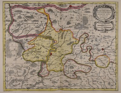 Comitatus Wertheimici finitimarumque regionum noua et exacta descriptio od Unbekannter Künstler