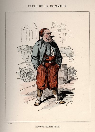 Pařížská komuna: kostým od ZOUAVE COMMUNIEUX (14) v „“ Les Communeux od Unbekannt