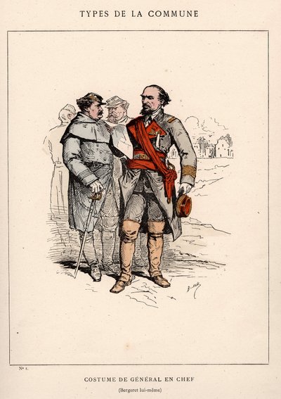 Commune of Paris: kostým COSTITUTE DE GENERAL EN CHEF v “” Les Communeux od Unbekannt