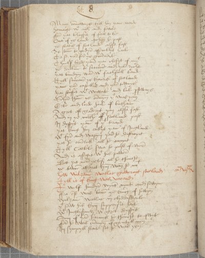 Kopie kroniky Andrew of Wyntoun, Fol 319 verso, cca 1550 (inkoust na papíře) od Unbekannt
