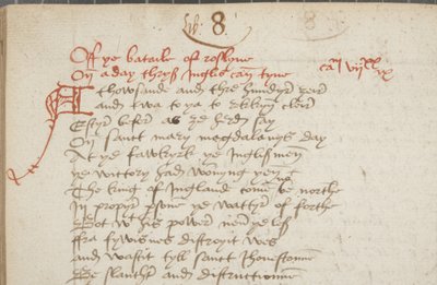 Kopie kroniky Andrew z Wyntounu, Fol 325 verso, detail, cca 1550 (inkoust na papíře) od Unbekannt