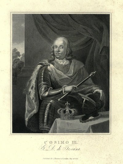 Cosimo III., toskánský generální prokurátor od Unbekannter Künstler