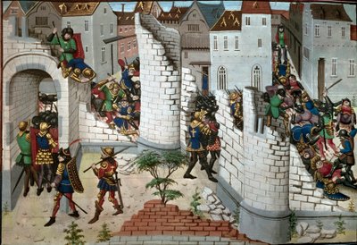 Křížová výprava: dobytí Jeruzaléma. Detail. (miniaturní) od Unbekannter Künstler