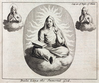 Dalajláma nesmrtelný Bůh, c 1700 od Unbekannt