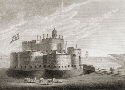 Deal Castle (rytina) od Unbekannter Künstler