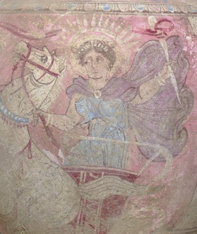 Detail z polychromované keramiky Canosan oinochoe, Apulie, c. začátek 3. století před naším letopočtem (keramika) od Unbekannt