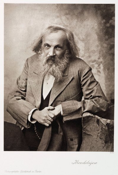 Dmitrij Ivanovič Mendělejev, ruský chemik, od roku 1905 od Unbekannt