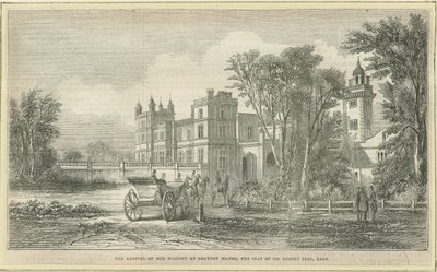 Drayton Bassett - "Drayton Manor": dřevoryt, a [?19. století] od Unbekannt