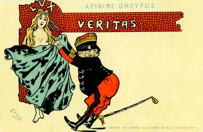 Dreyfusova aféra - karikatura od Unbekannter Künstler