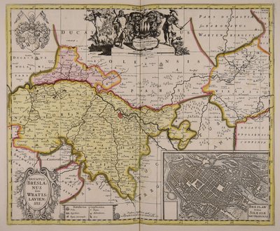 Ducatus Breslanus sive Wratislaviensis od Unbekannter Künstler
