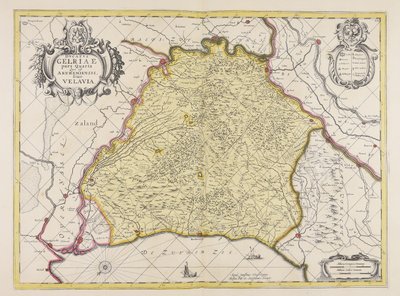 Ducatus Gelriae pars quarta quae est Arnhemiensis siue Velavia od Unbekannter Künstler